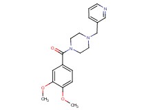 1-(3,4-dimethoxybenzoyl)-4-(3-pyridinylmethyl)piperazine