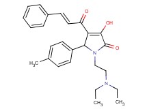 4-cinnamoyl-1-[2-(diethylamino)ethyl]-3-hydroxy-5-(4-methylphenyl)-1,5-dihydro-2H-pyrrol-2-one