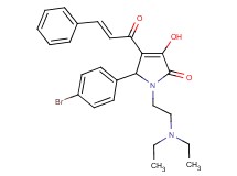 5-(4-bromophenyl)-4-cinnamoyl-1-[2-(diethylamino)ethyl]-3-hydroxy-1,5-dihydro-2H-pyrrol-2-one