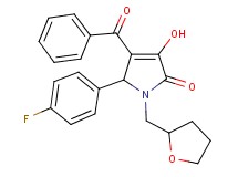4-benzoyl-5-(4-fluorophenyl)-3-hydroxy-1-(tetrahydro-2-furanylmethyl)-1,5-dihydro-2H-pyrrol-2-one