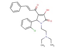 5-(2-chlorophenyl)-4-cinnamoyl-1-[2-(diethylamino)ethyl]-3-hydroxy-1,5-dihydro-2H-pyrrol-2-one