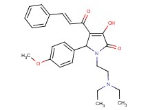 4-cinnamoyl-1-[2-(diethylamino)ethyl]-3-hydroxy-5-(4-methoxyphenyl)-1,5-dihydro-2H-pyrrol-2-one