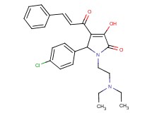 5-(4-chlorophenyl)-4-cinnamoyl-1-[2-(diethylamino)ethyl]-3-hydroxy-1,5-dihydro-2H-pyrrol-2-one