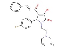 4-cinnamoyl-1-[2-(diethylamino)ethyl]-5-(4-fluorophenyl)-3-hydroxy-1,5-dihydro-2H-pyrrol-2-one