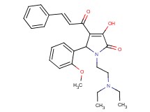 4-cinnamoyl-1-[2-(diethylamino)ethyl]-3-hydroxy-5-(2-methoxyphenyl)-1,5-dihydro-2H-pyrrol-2-one