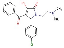 4-benzoyl-5-(4-chlorophenyl)-1-[2-(dimethylamino)ethyl]-3-hydroxy-1,5-dihydro-2H-pyrrol-2-one