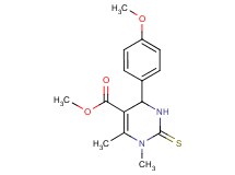 methyl 4-(4-methoxyphenyl)-1,6-dimethyl-2-thioxo-1,2,3,4-tetrahydro-5-pyrimidinecarboxylate