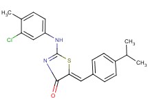 2-[(3-chloro-4-methylphenyl)amino]-5-(4-isopropylbenzylidene)-1,3-thiazol-4(5H)-one