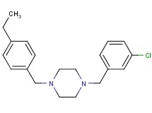 1-(3-chlorobenzyl)-4-(4-ethylbenzyl)piperazine oxalate