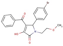 4-benzoyl-5-(4-bromophenyl)-3-hydroxy-1-(2-methoxyethyl)-1,5-dihydro-2H-pyrrol-2-one