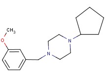 1-cyclopentyl-4-(3-methoxybenzyl)piperazine