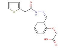 {2-[2-(2-thienylacetyl)carbonohydrazonoyl]phenoxy}acetic acid