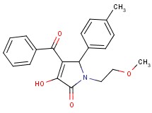 4-benzoyl-3-hydroxy-1-(2-methoxyethyl)-5-(4-methylphenyl)-1,5-dihydro-2H-pyrrol-2-one