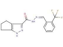 N'-[2-(trifluoromethyl)benzylidene]-1,4,5,6-tetrahydrocyclopenta[c]pyrazole-3-carbohydrazide