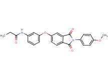N-(3-{[2-(4-methoxyphenyl)-1,3-dioxo-2,3-dihydro-1H-isoindol-5-yl]oxy}phenyl)propanamide