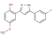 2-[5-(3-fluorophenyl)-1H-pyrazol-3-yl]-4-methoxyphenol