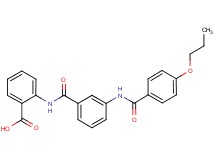 2-({3-[(4-propoxybenzoyl)amino]benzoyl}amino)benzoic acid
