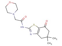 N-(5,5-dimethyl-7-oxo-4,5,6,7-tetrahydro-1,3-benzothiazol-2-yl)-2-(4-morpholinyl)acetamide