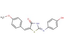 2-[(4-hydroxyphenyl)imino]-5-(4-methoxybenzylidene)-1,3-thiazolidin-4-one