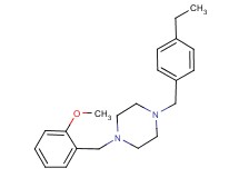 1-(4-ethylbenzyl)-4-(2-methoxybenzyl)piperazine