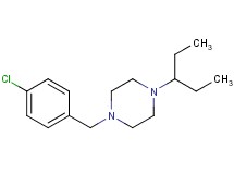 1-(4-chlorobenzyl)-4-(1-ethylpropyl)piperazine oxalate