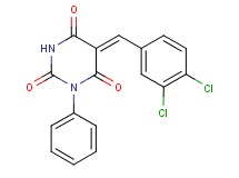 5-(3,4-dichlorobenzylidene)-1-phenyl-2,4,6(1H,3H,5H)-pyrimidinetrione