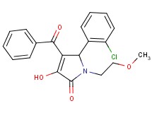 4-benzoyl-5-(2-chlorophenyl)-3-hydroxy-1-(2-methoxyethyl)-1,5-dihydro-2H-pyrrol-2-one