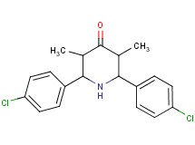 2,6-bis(4-chlorophenyl)-3,5-dimethyl-4-piperidinone
