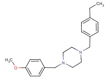 1-(4-ethylbenzyl)-4-(4-methoxybenzyl)piperazine