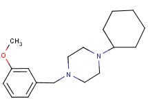 1-cyclohexyl-4-(3-methoxybenzyl)piperazine