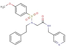 N~2~-[(4-methoxyphenyl)sulfonyl]-N~2~-(2-phenylethyl)-N~1~-(3-pyridinylmethyl)glycinamide