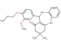 11-(3-methoxy-4-propoxyphenyl)-3,3-dimethyl-2,3,4,5,10,11-hexahydro-1H-dibenzo[b,e][1,4]diazepin-1-one