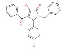 4-benzoyl-5-(4-bromophenyl)-3-hydroxy-1-(3-pyridinylmethyl)-1,5-dihydro-2H-pyrrol-2-one