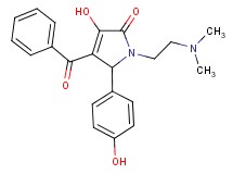 4-benzoyl-1-[2-(dimethylamino)ethyl]-3-hydroxy-5-(4-hydroxyphenyl)-1,5-dihydro-2H-pyrrol-2-one