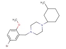 1-(5-bromo-2-methoxybenzyl)-4-(3-methylcyclohexyl)piperazine
