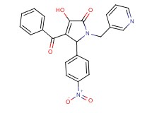 4-benzoyl-3-hydroxy-5-(4-nitrophenyl)-1-(3-pyridinylmethyl)-1,5-dihydro-2H-pyrrol-2-one