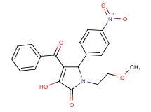 4-benzoyl-3-hydroxy-1-(2-methoxyethyl)-5-(4-nitrophenyl)-1,5-dihydro-2H-pyrrol-2-one