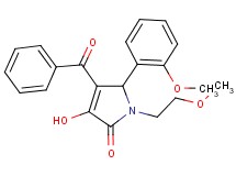 4-benzoyl-3-hydroxy-1-(2-methoxyethyl)-5-(2-methoxyphenyl)-1,5-dihydro-2H-pyrrol-2-one