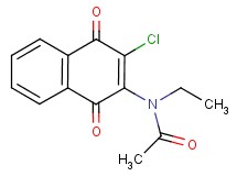 N-(3-chloro-1,4-dioxo-1,4-dihydro-2-naphthalenyl)-N-ethylacetamide