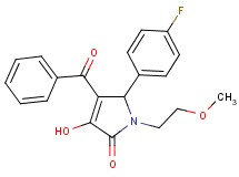 4-benzoyl-5-(4-fluorophenyl)-3-hydroxy-1-(2-methoxyethyl)-1,5-dihydro-2H-pyrrol-2-one
