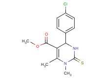 methyl 4-(4-chlorophenyl)-1,6-dimethyl-2-thioxo-1,2,3,4-tetrahydro-5-pyrimidinecarboxylate