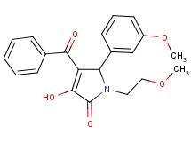 4-benzoyl-3-hydroxy-1-(2-methoxyethyl)-5-(3-methoxyphenyl)-1,5-dihydro-2H-pyrrol-2-one