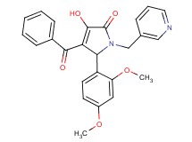 4-benzoyl-5-(2,4-dimethoxyphenyl)-3-hydroxy-1-(3-pyridinylmethyl)-1,5-dihydro-2H-pyrrol-2-one