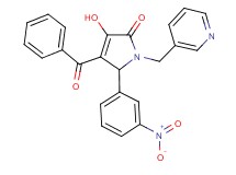 4-benzoyl-3-hydroxy-5-(3-nitrophenyl)-1-(3-pyridinylmethyl)-1,5-dihydro-2H-pyrrol-2-one