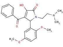 4-benzoyl-5-(2,5-dimethoxyphenyl)-1-[2-(dimethylamino)ethyl]-3-hydroxy-1,5-dihydro-2H-pyrrol-2-one