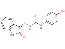 1H-indole-2,3-dione 3-[N-(4-hydroxyphenyl)thiosemicarbazone]