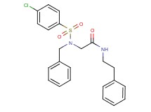 N~2~-benzyl-N~2~-[(4-chlorophenyl)sulfonyl]-N~1~-(2-phenylethyl)glycinamide
