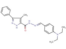N'-[4-(diethylamino)benzylidene]-4-methyl-3-phenyl-1H-pyrazole-5-carbohydrazide