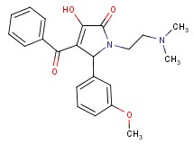 4-benzoyl-1-[2-(dimethylamino)ethyl]-3-hydroxy-5-(3-methoxyphenyl)-1,5-dihydro-2H-pyrrol-2-one