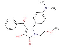 4-benzoyl-5-[4-(dimethylamino)phenyl]-3-hydroxy-1-(2-methoxyethyl)-1,5-dihydro-2H-pyrrol-2-one